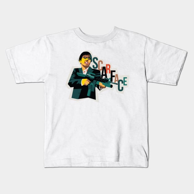 Scarface Kids T-Shirt by Sauher